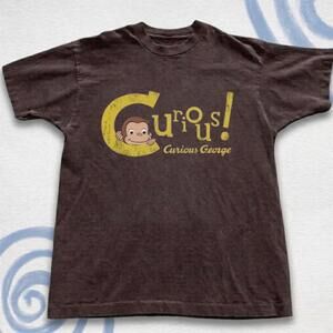 Curious George Brown Cotton T-Shirt